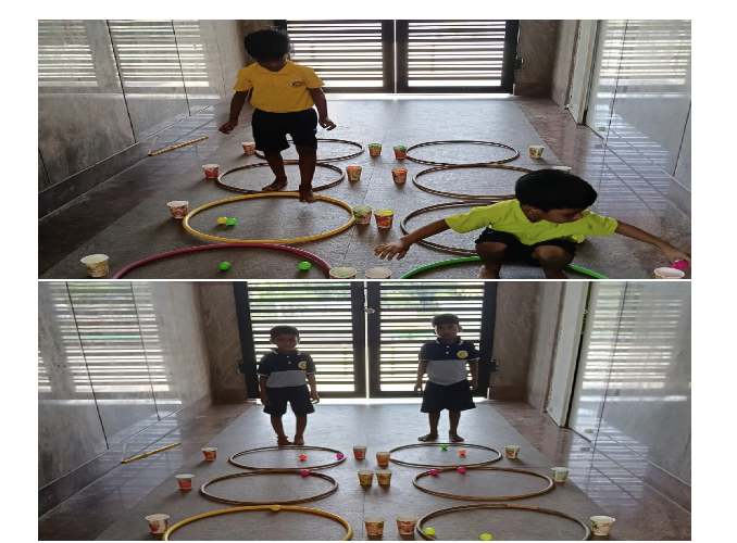 Hoop & Color Coordination Race activity